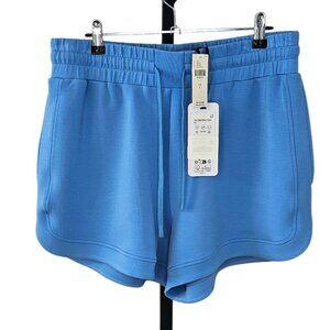 Anthropologie Varley Double Soft Ollie High Rise Shorts 3.5" Blue Size Large